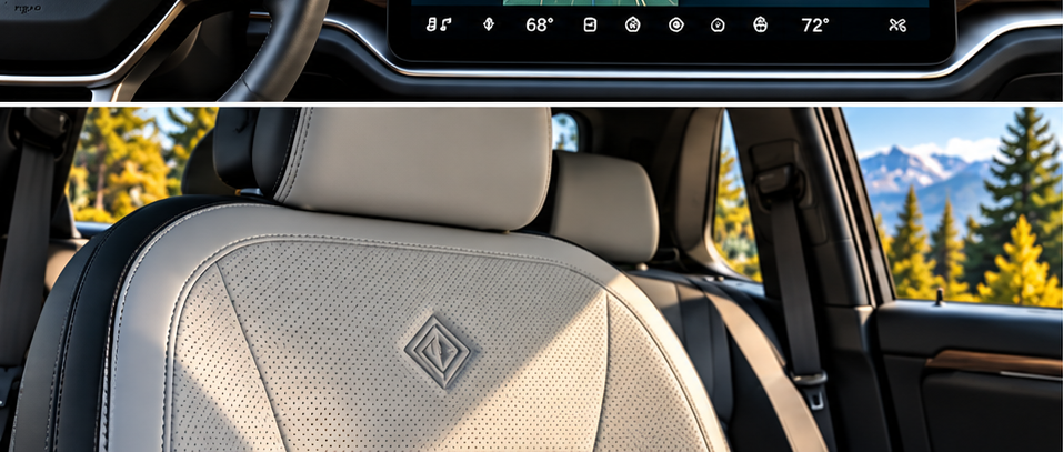 Rivian interior seat detail